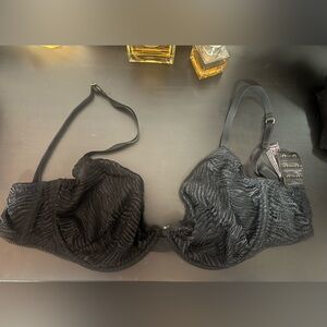 Victoria Secret Unlined Black Lace Bra 32DDD